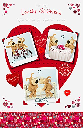For My Lovely Girlfriend Cute Boofle Valentine's Day Card