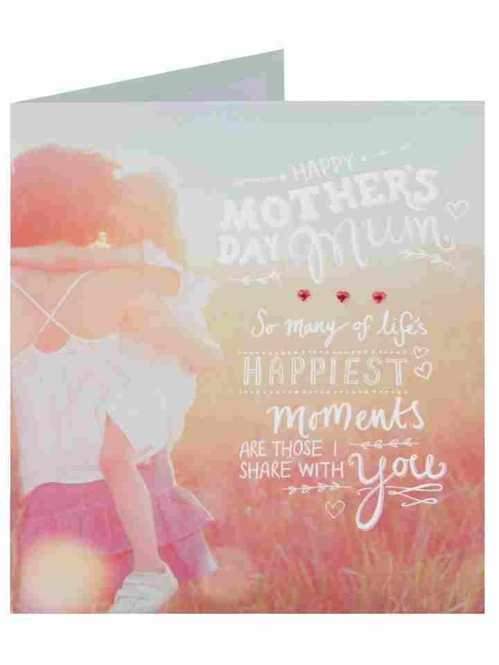 MUM Happiest Moments Summer Photograph Mother's Day Greeting Card