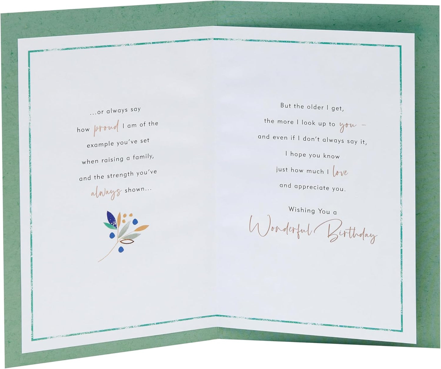 Birds on Branch Dad Birthday Card