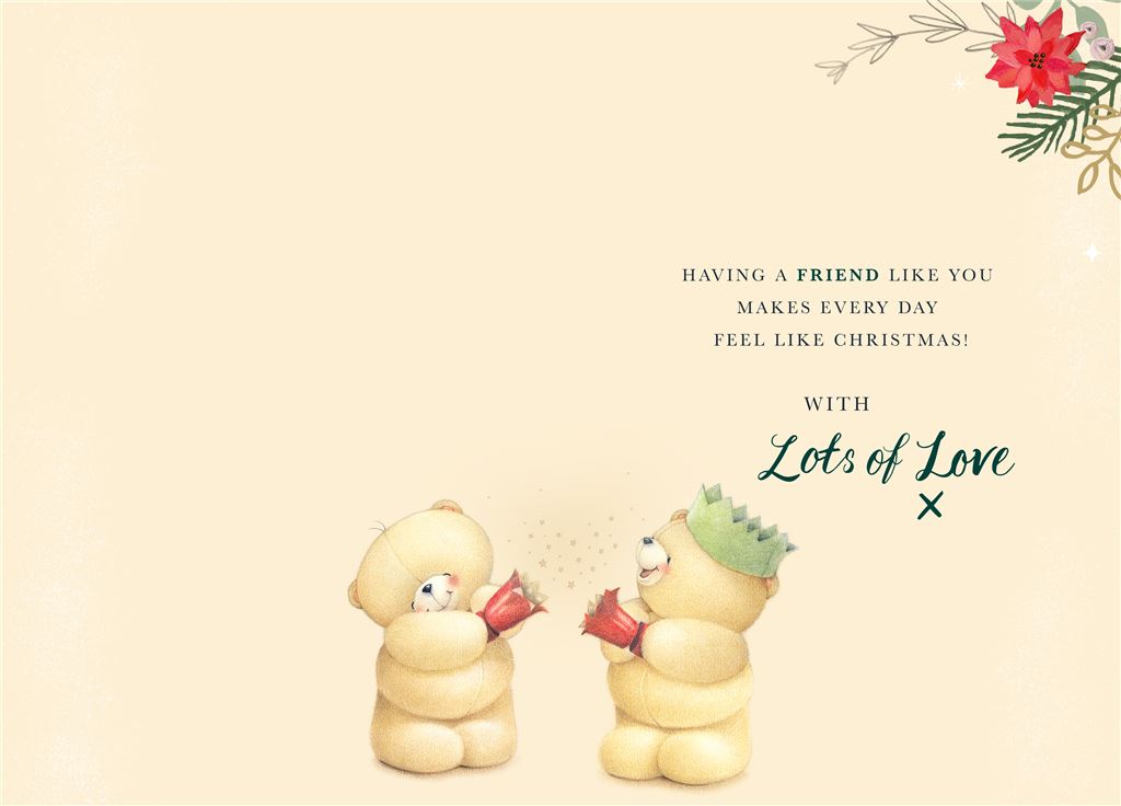 Forever Friends Loveliest Friend Christmas Card