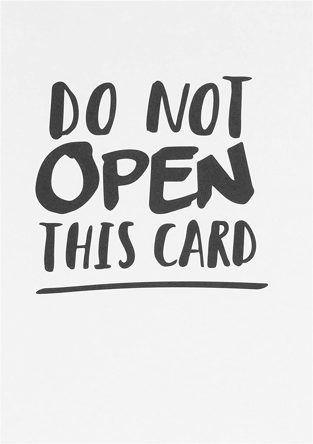 Hallmark Funny Card "Do Not Open" Small