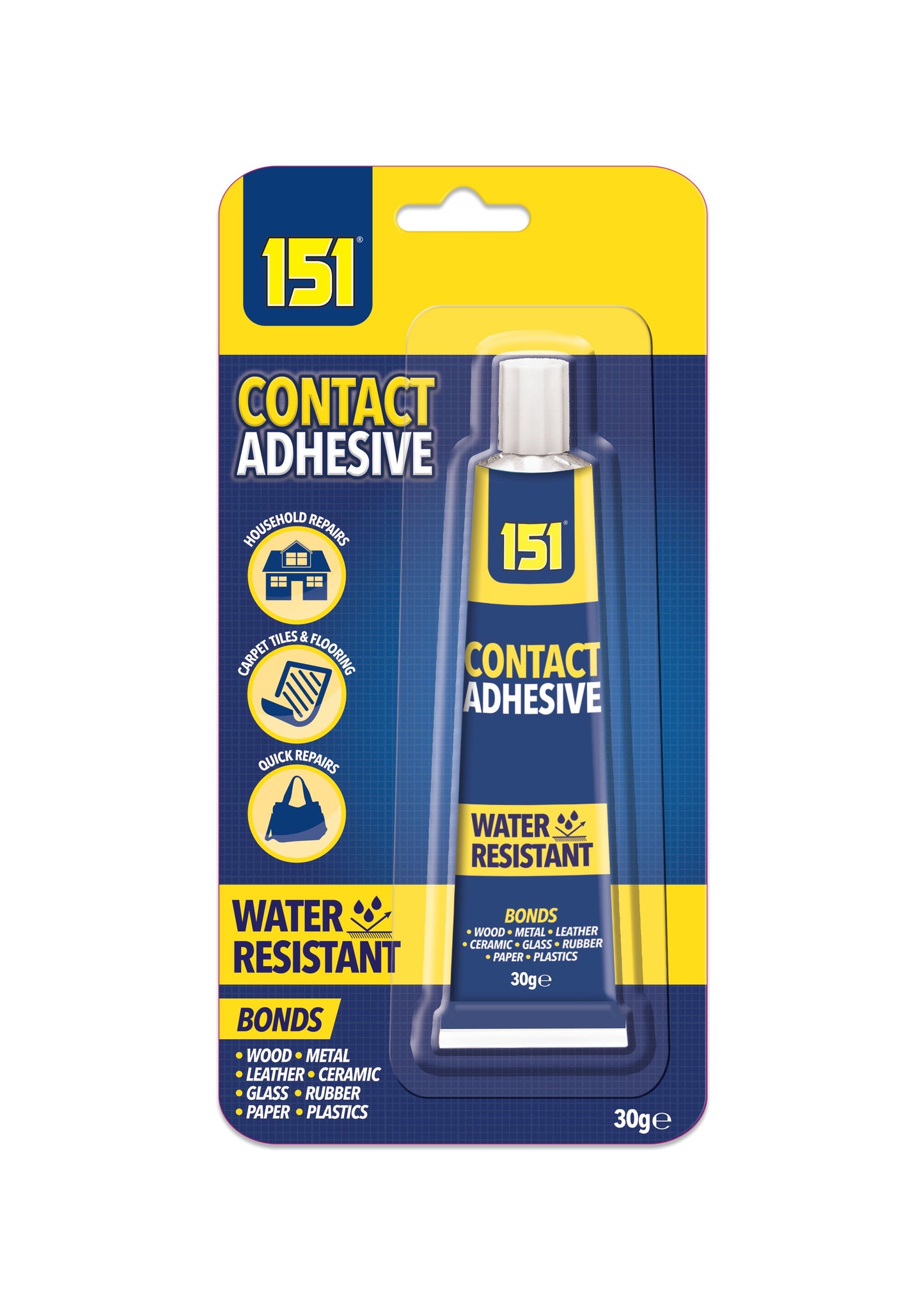 Pack of 12 Water Resistant Contact Adhesive 30g