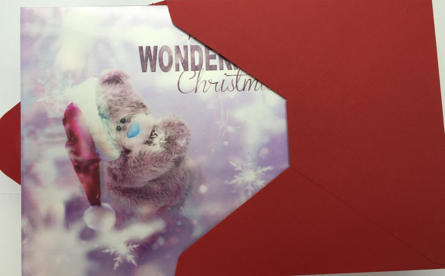 3D Holographic Wonderful Christmas Me to You Bear Christmas Card