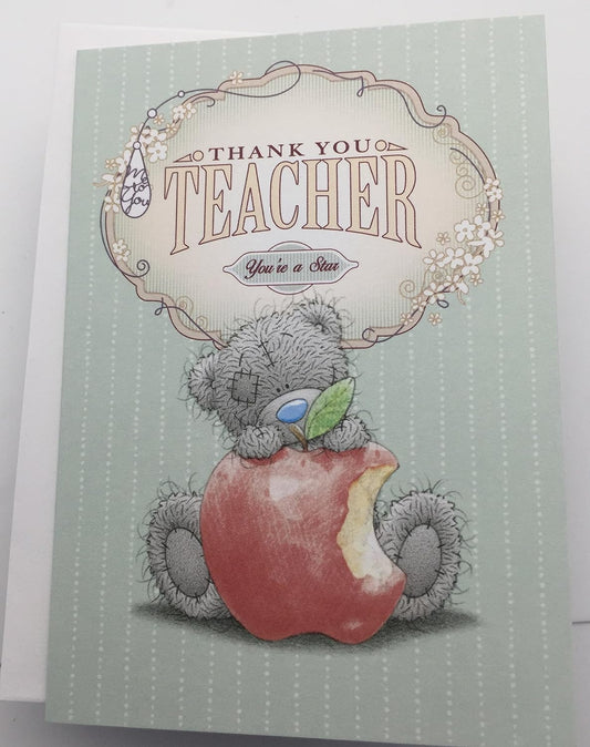 Me To You Thank You Teacher Bear Card