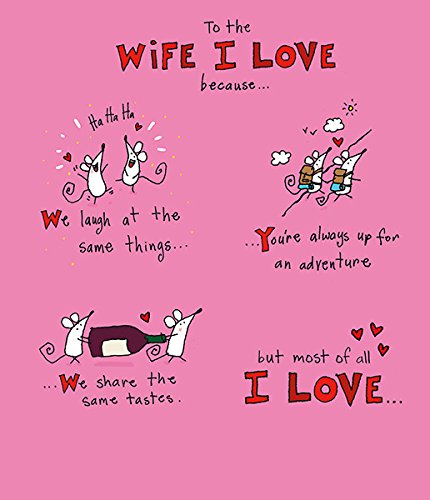 For Wife Humour Poem Valentine's Day Greeting Card