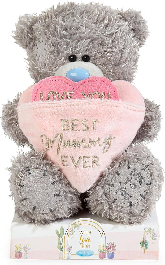 Me To You 'Best Mummy Ever' Plush Bear On Gift Plinth 15cm High Anytime Gift For Mum