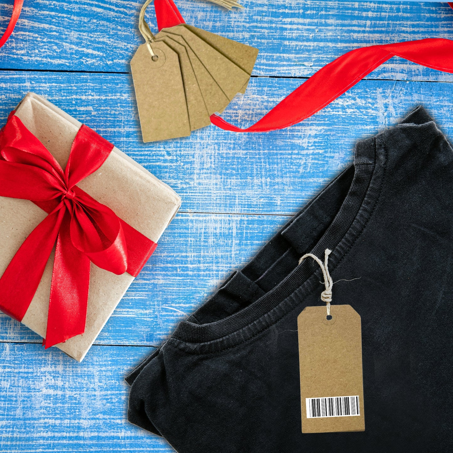 Pack of 1200 Brown Buff Strung Tags 120mm x 60mm