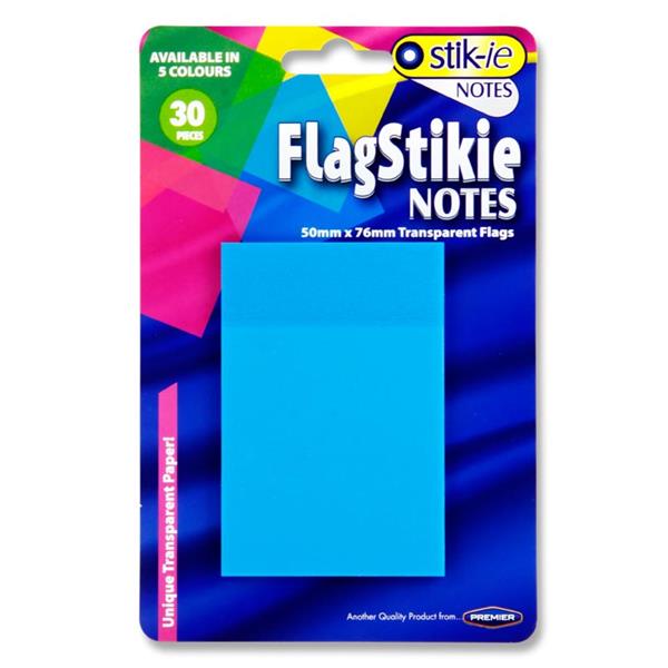 Pack of 30 Piece 50x76mm Flag Stikie Notes by Stik-Ie