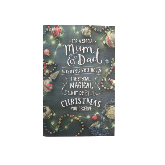 For A Special Mum & Dad Christmas Card 