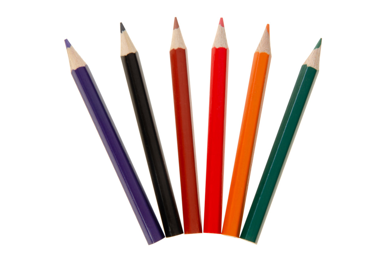 6 Pieces Halloween Colored Pencils 9cm
