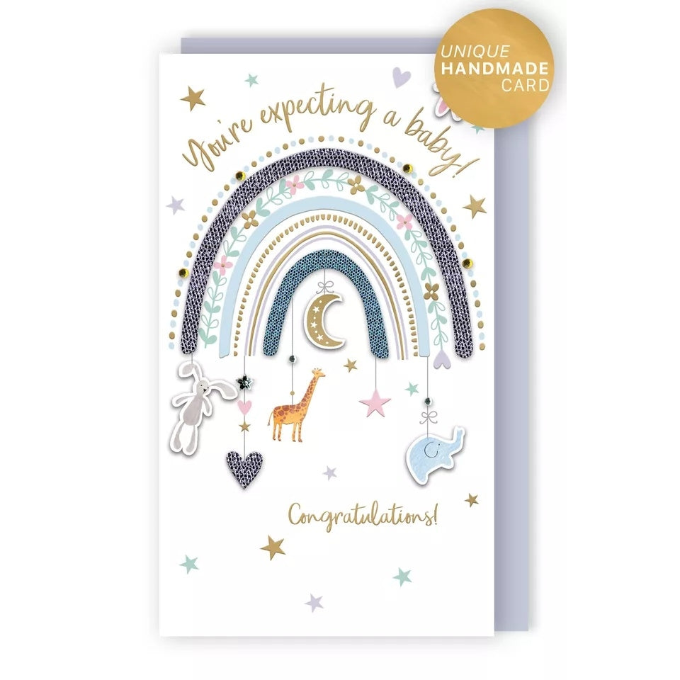 You're Having A Baby Expectant Mum Hand-Finished Congratulations Card