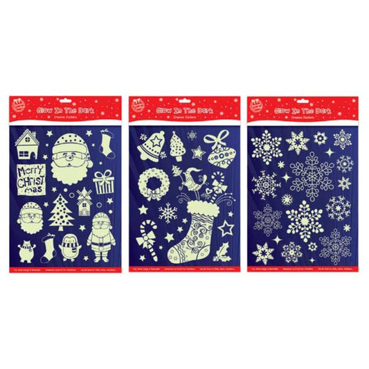 Glow In The Dark Christmas Stickers