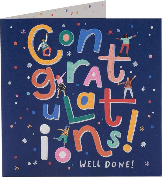Bright Letters Design Congratulations Card