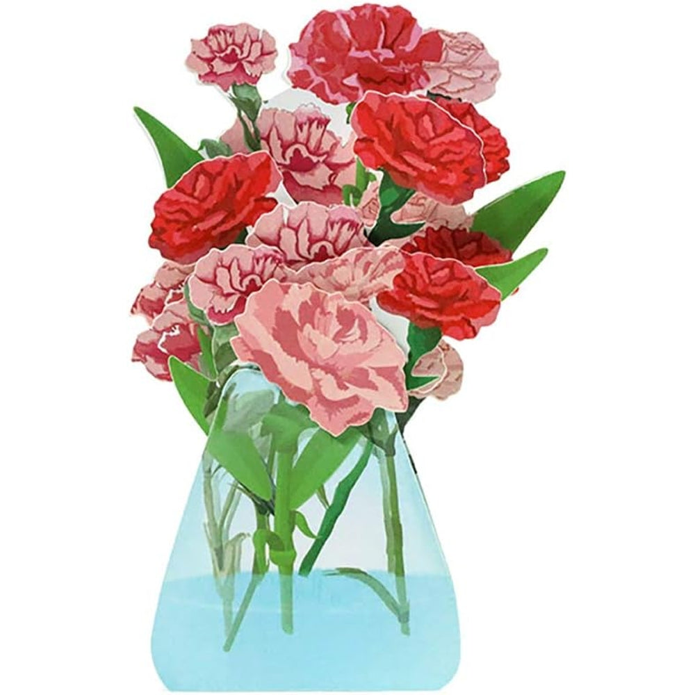 Blooming Tulip Wishes 3D Pop Up Greeting Card- Valentine's Birthday Anniversary