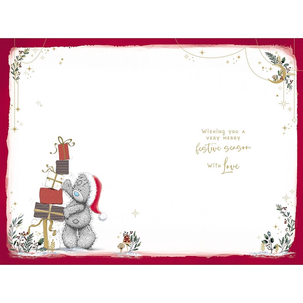 Bear Carrying Gifts Sister Christmas Card