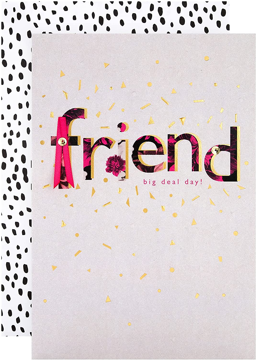 Text Based Design Friend Birthday Card 