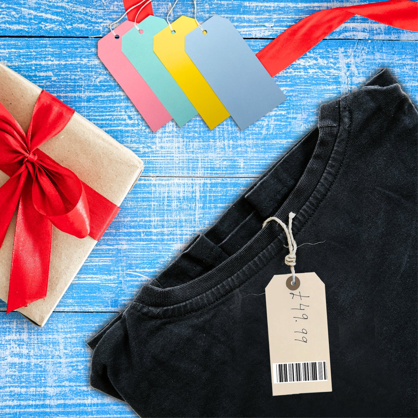 Pack of 600 Large Purple Strung Tags 36 x 53mm