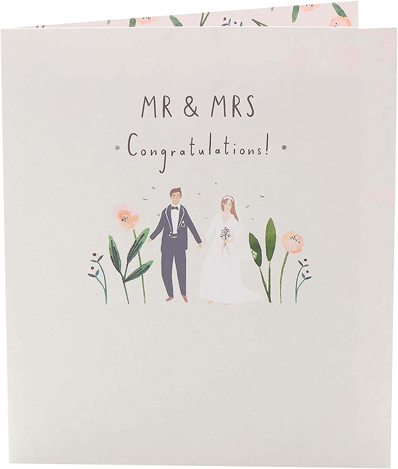Wedding Congratulations Card for Bride & Groom