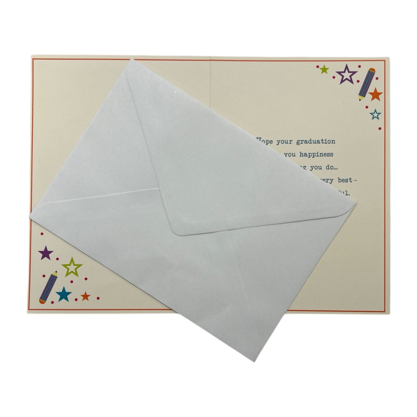 On Your Graduation Stars Design Congratulations Card