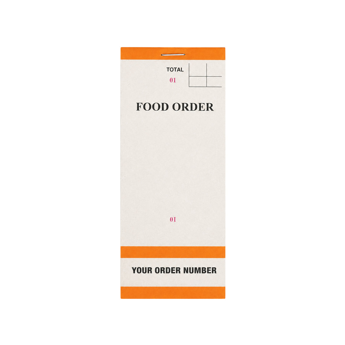 Pack of 50 63mm x 152mm Assorted Coloured Strip Restaurant Service Pads
