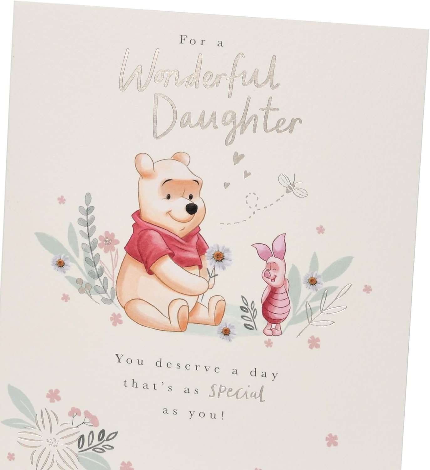 Disney Winnie the Pooh and Piglet Daughter Birthday Card