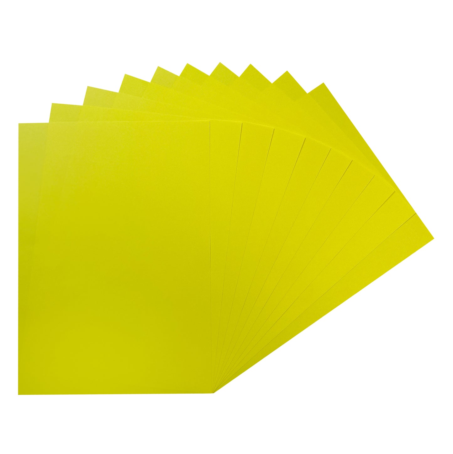 Pack of 100 A4 Fluorescent Yellow Coloured Paper 75gsm Sheets