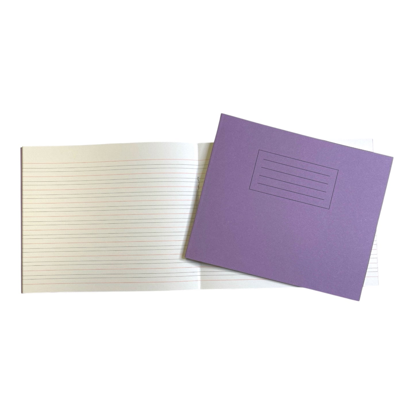 Pack of 25 Janrax Purple 32 Page Handwriting Books 165x200mm Exercise Books WF Paper with 225gsm Manilla Cover