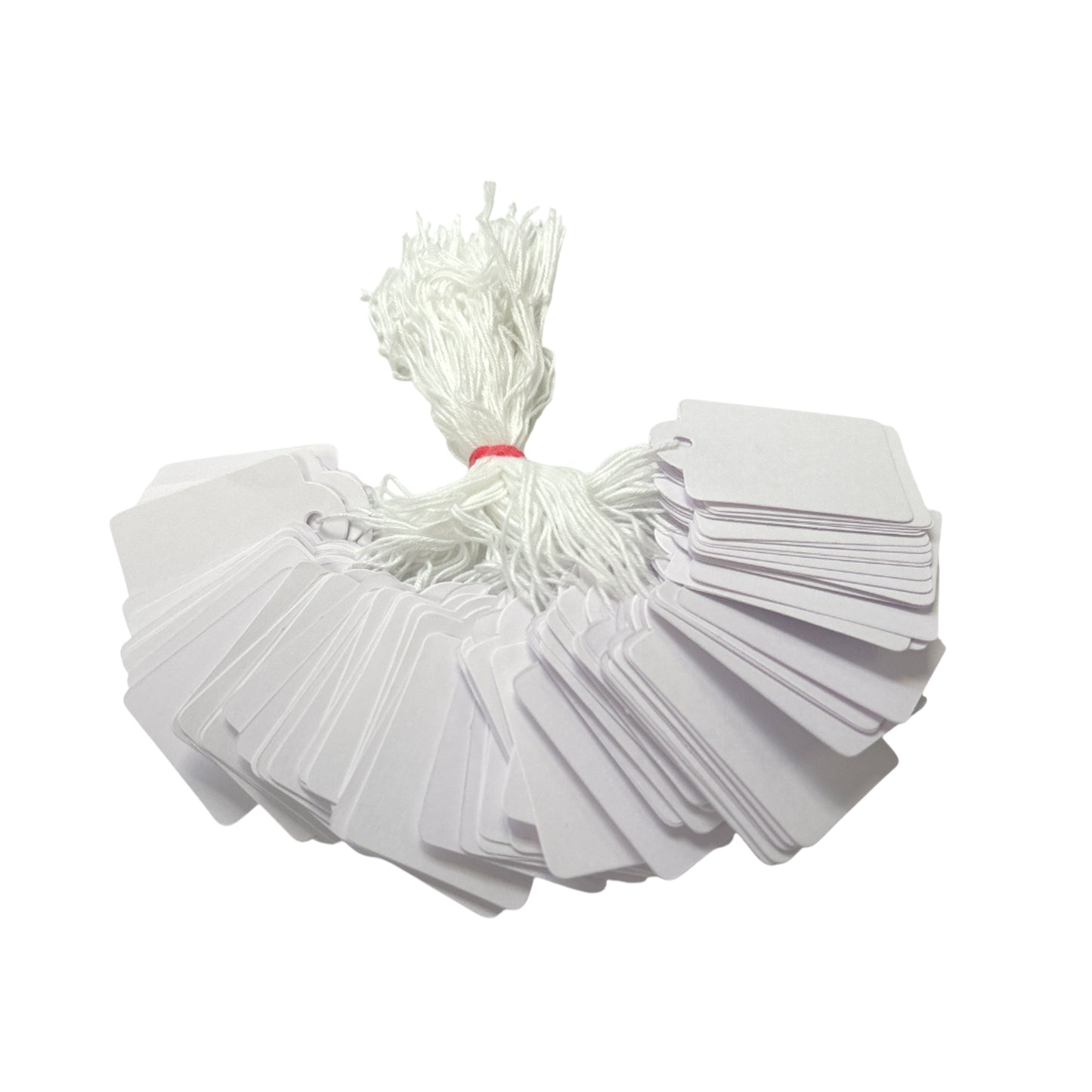 Pack of 4800 Large White Strung Tags 36 x 53mm