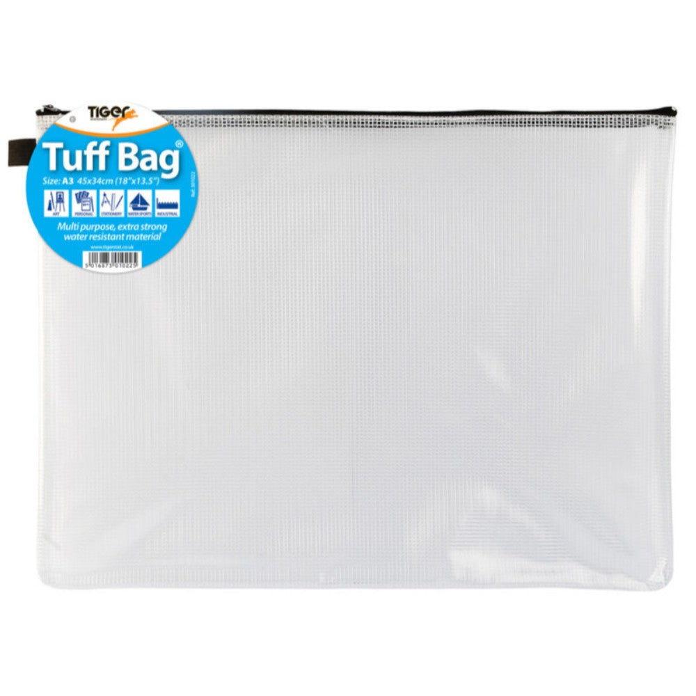 A3 Tuff Bag - Assorted Coloured Zip