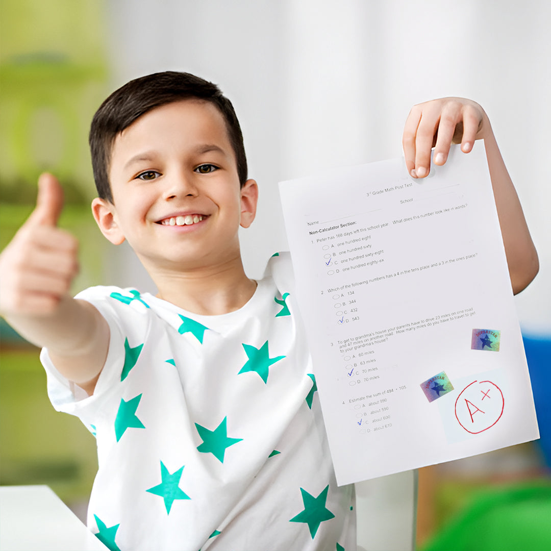 Pack of 360 Superstar Holographic 25x18mm Motivational Self-Adhesive Labels