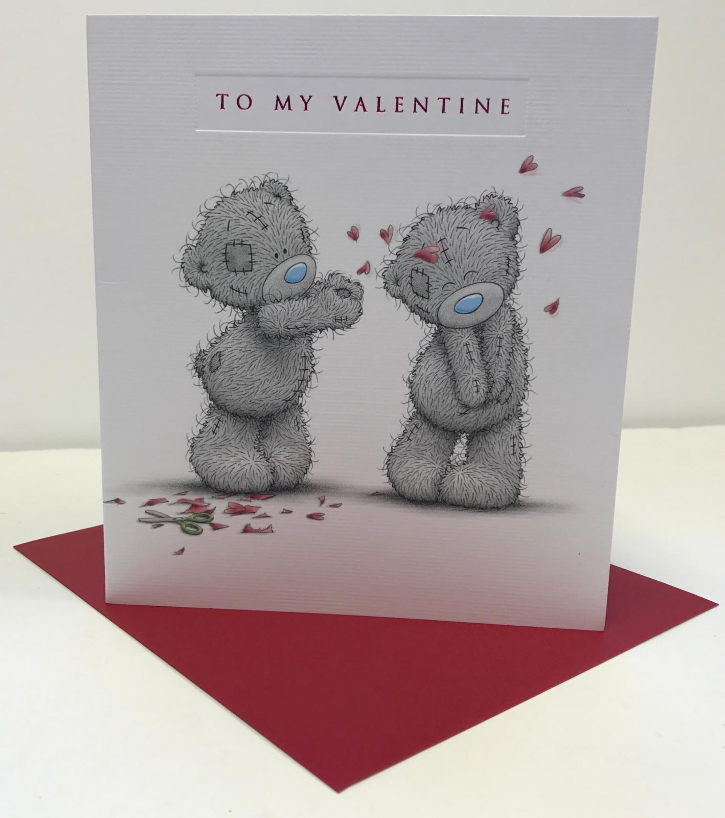 To My Valentine Adorable New Me to You Bear Valentine's Day Love Card