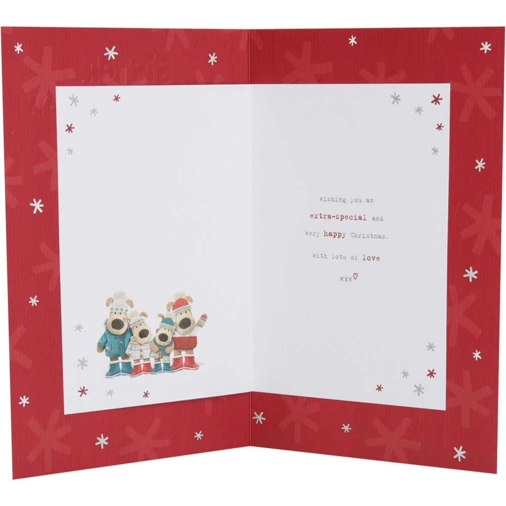 Boofles Outside House Sister & Brother In Law & Family Christmas Card