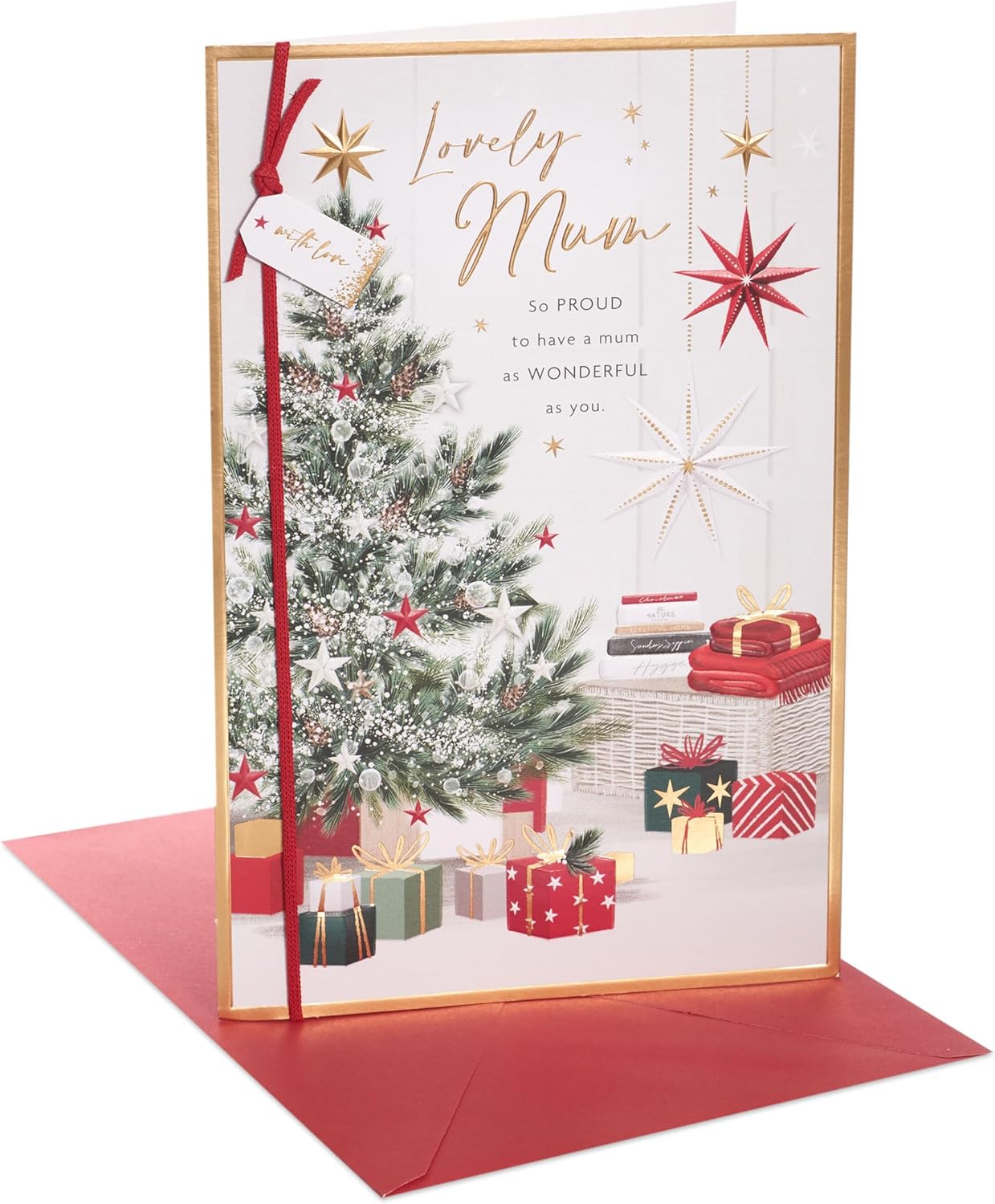 Tree & Presents Design Mum Christmas Card