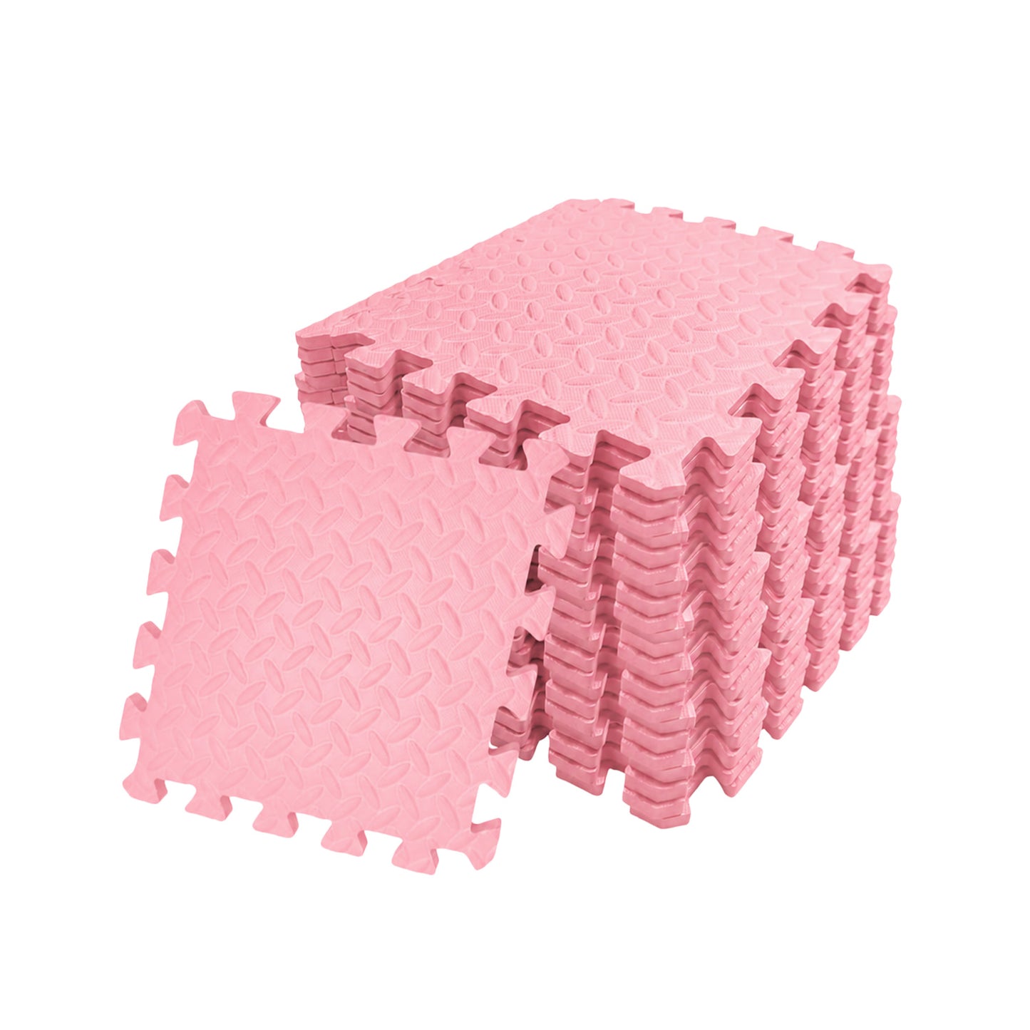 Pack of 40 30x30cm Light Pink Coloured 1cm Thick EVA Foam Mats
