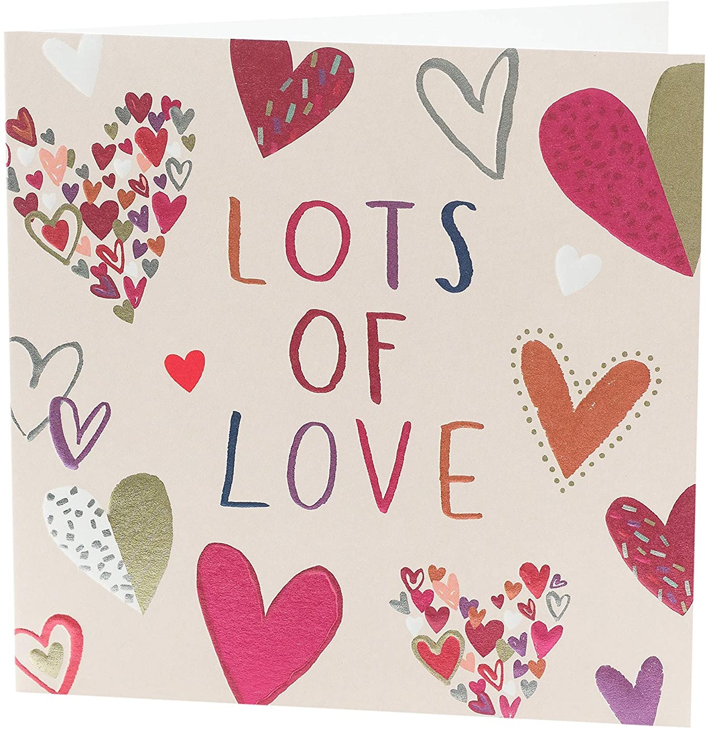 Lots of Love Hearts Design Greeting Card