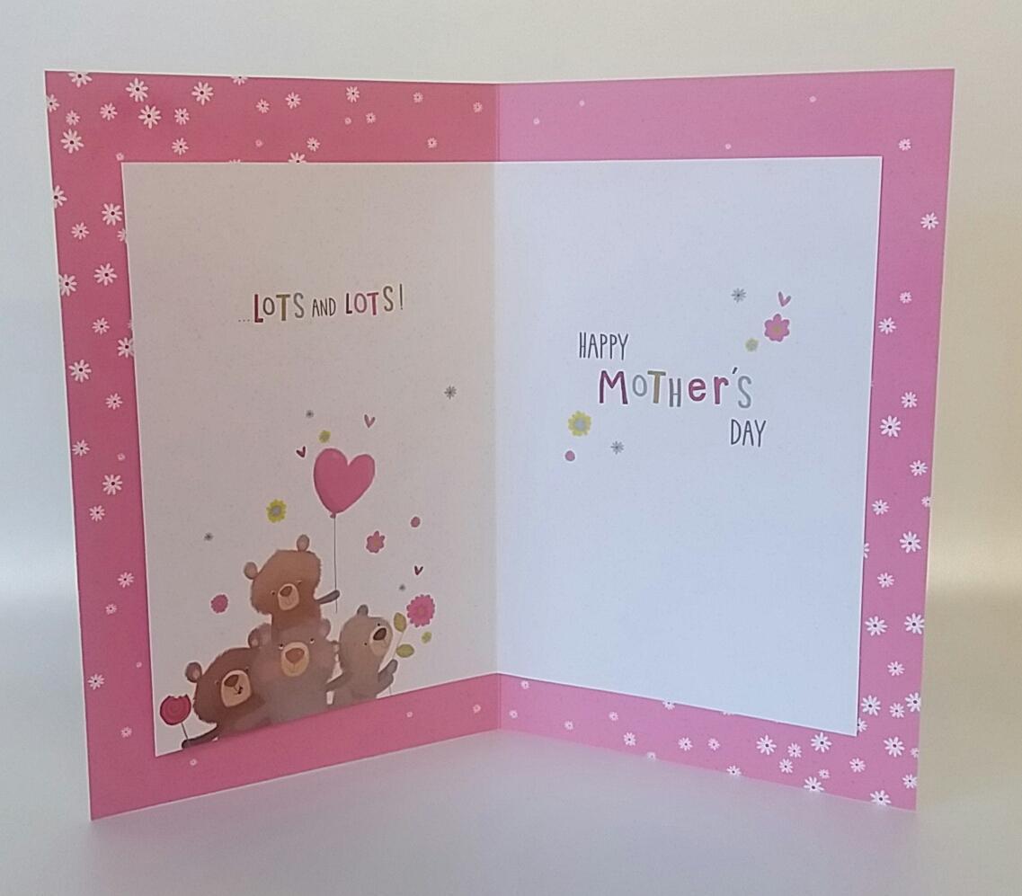 Mummy We Love You Adorable Bears Mother's Day Card From All Of Us