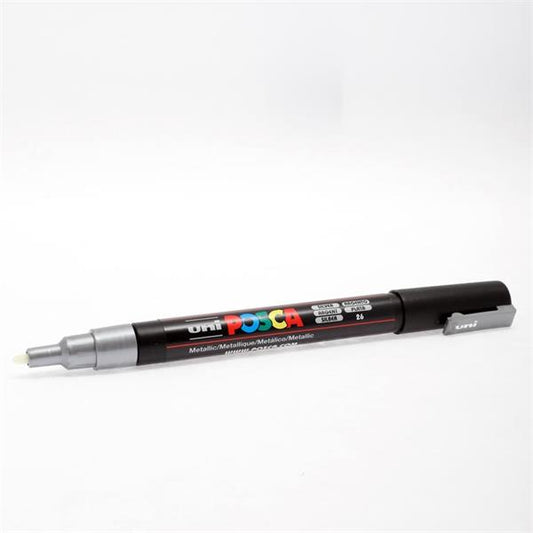 Silver Uni Posca Pc-3M Fine Bullet Tip Permanent Marker Pen