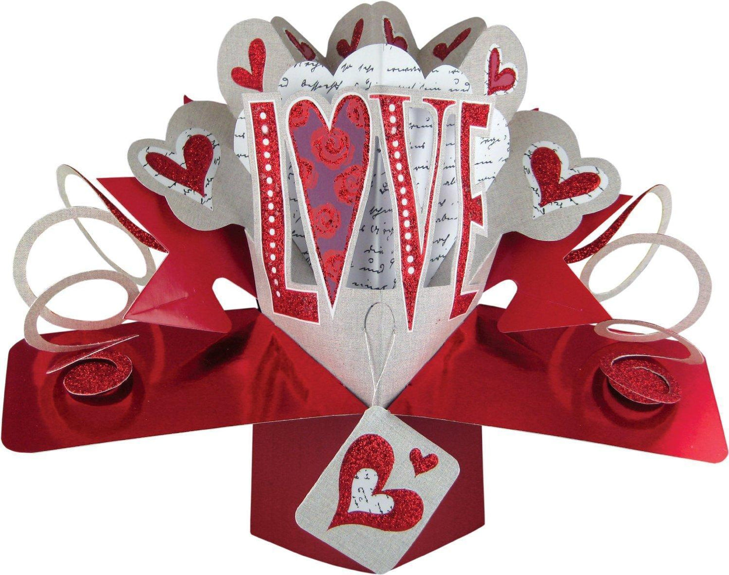 Second Nature Valentine's Day Pop Up Card with LOVE Lettering