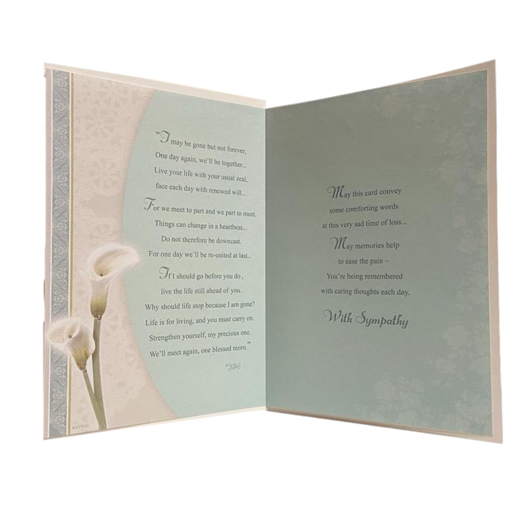 Poem Words Soft Whispers Sympathy Card