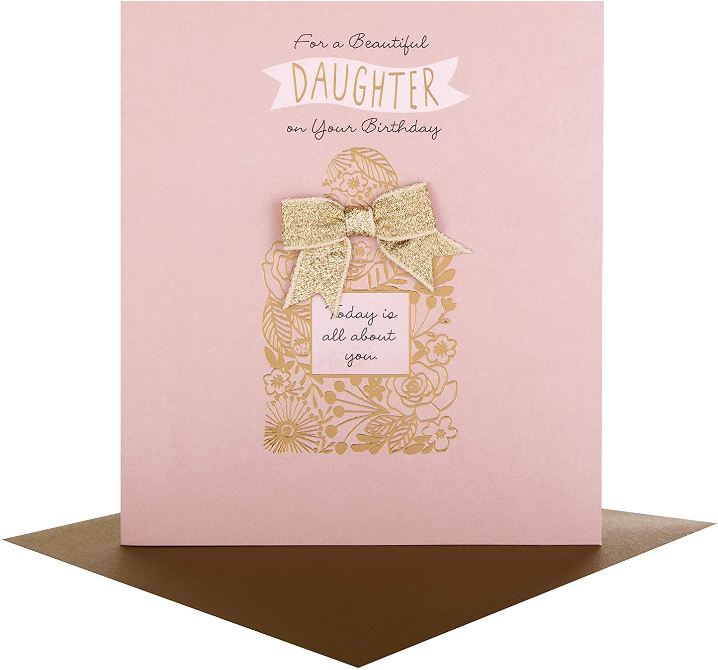 For a Beautiful Daughter 3D Glitter Design Birthday Card