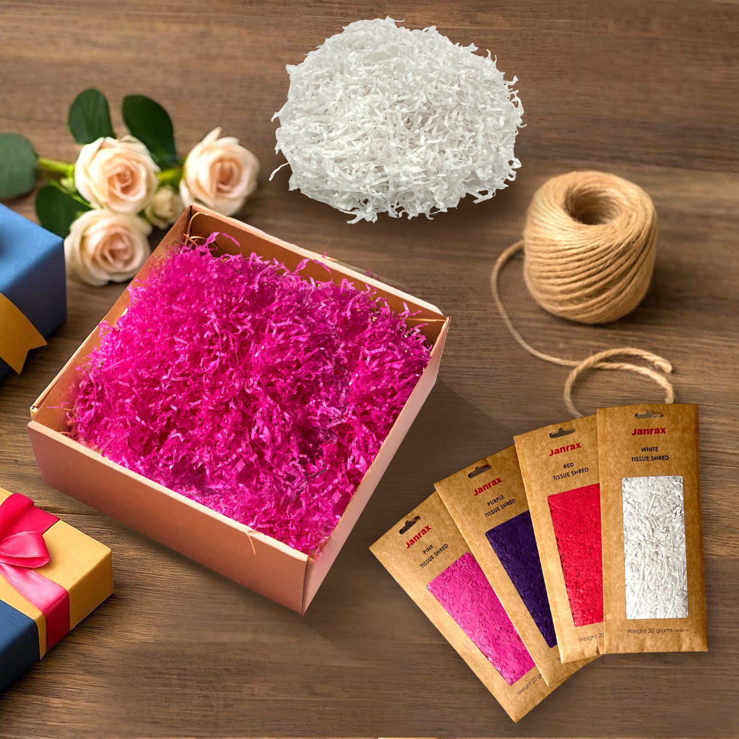 48 Packs of Ivory Tissue Shred 20g - Total 960g