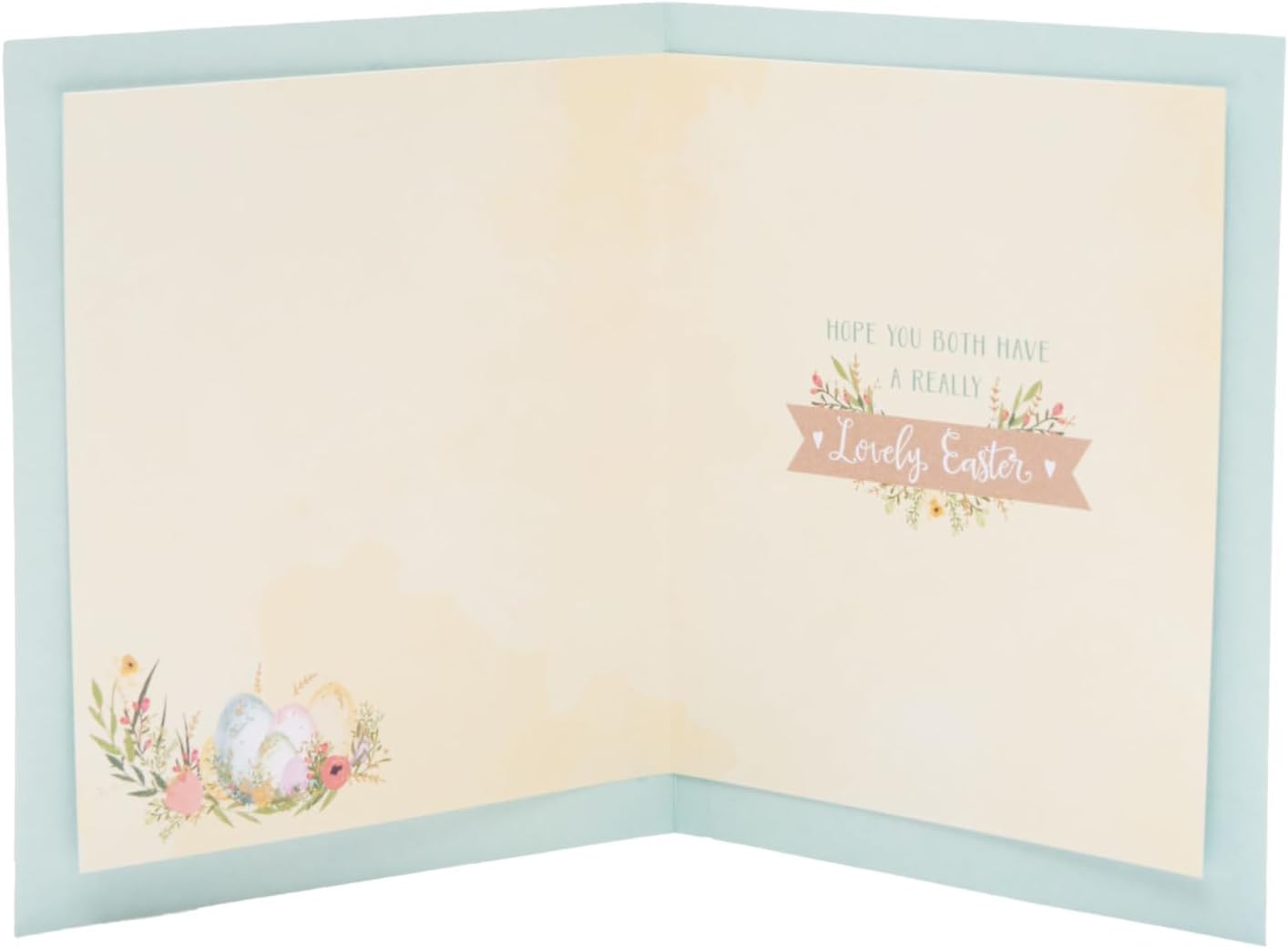 To A Special Couple Floral Eggs Design Easter Card