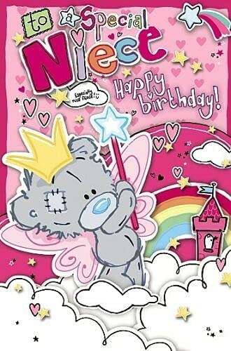 Tatty Teddy In Crown And Wings Niece Birthday Card
