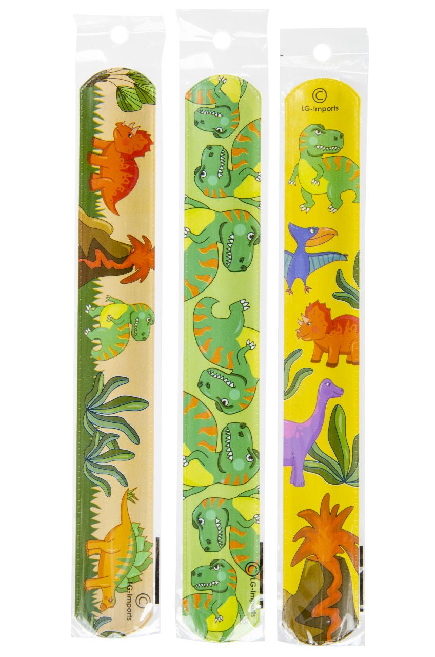Pack of 6 Dinosaur Snap Bracelets