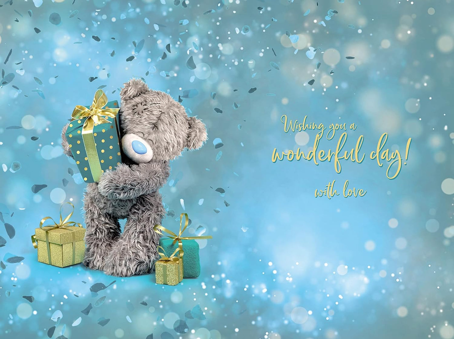Bear Holding Gift Wishing You a Beautiful 30th Birthday Card