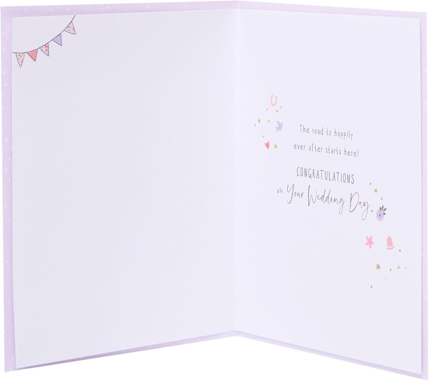 Stylish and Heartfelt Message Design Wedding Congratulations Card