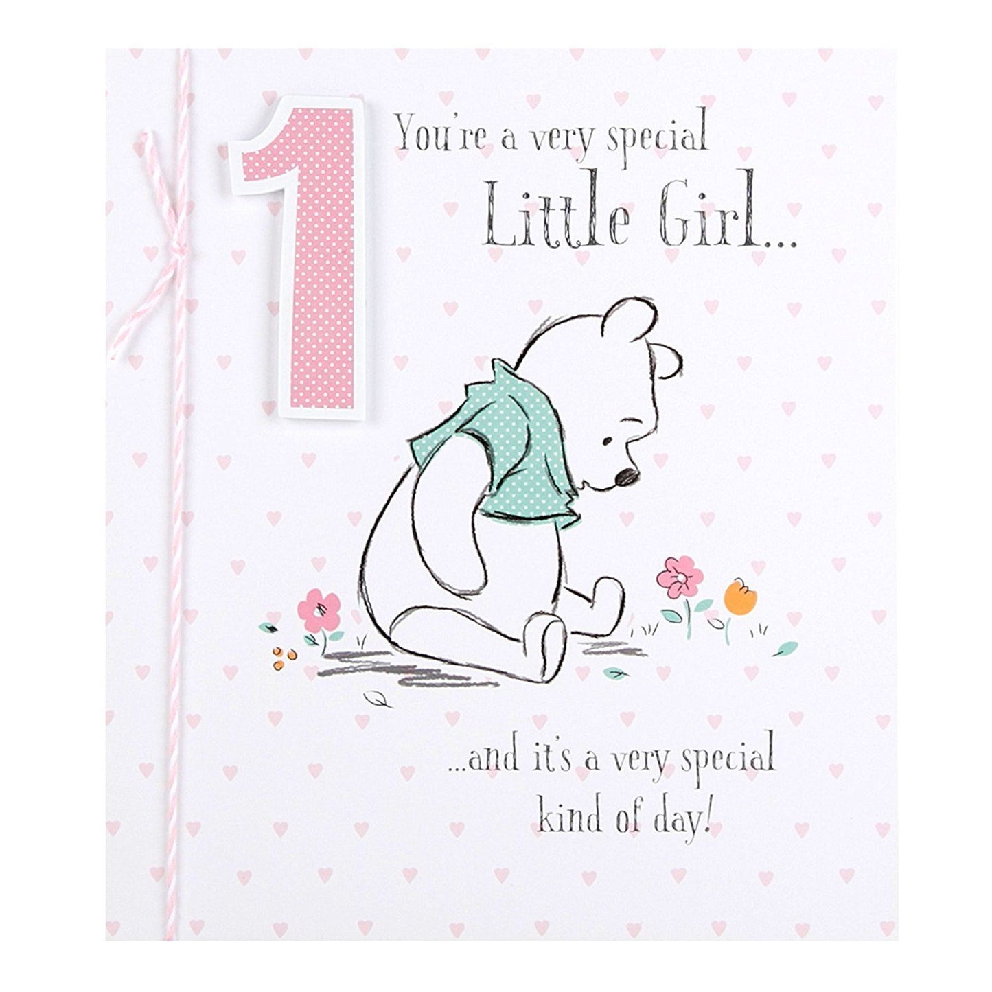 Disney Baby Winnie The Pooh 1st Birthday Card