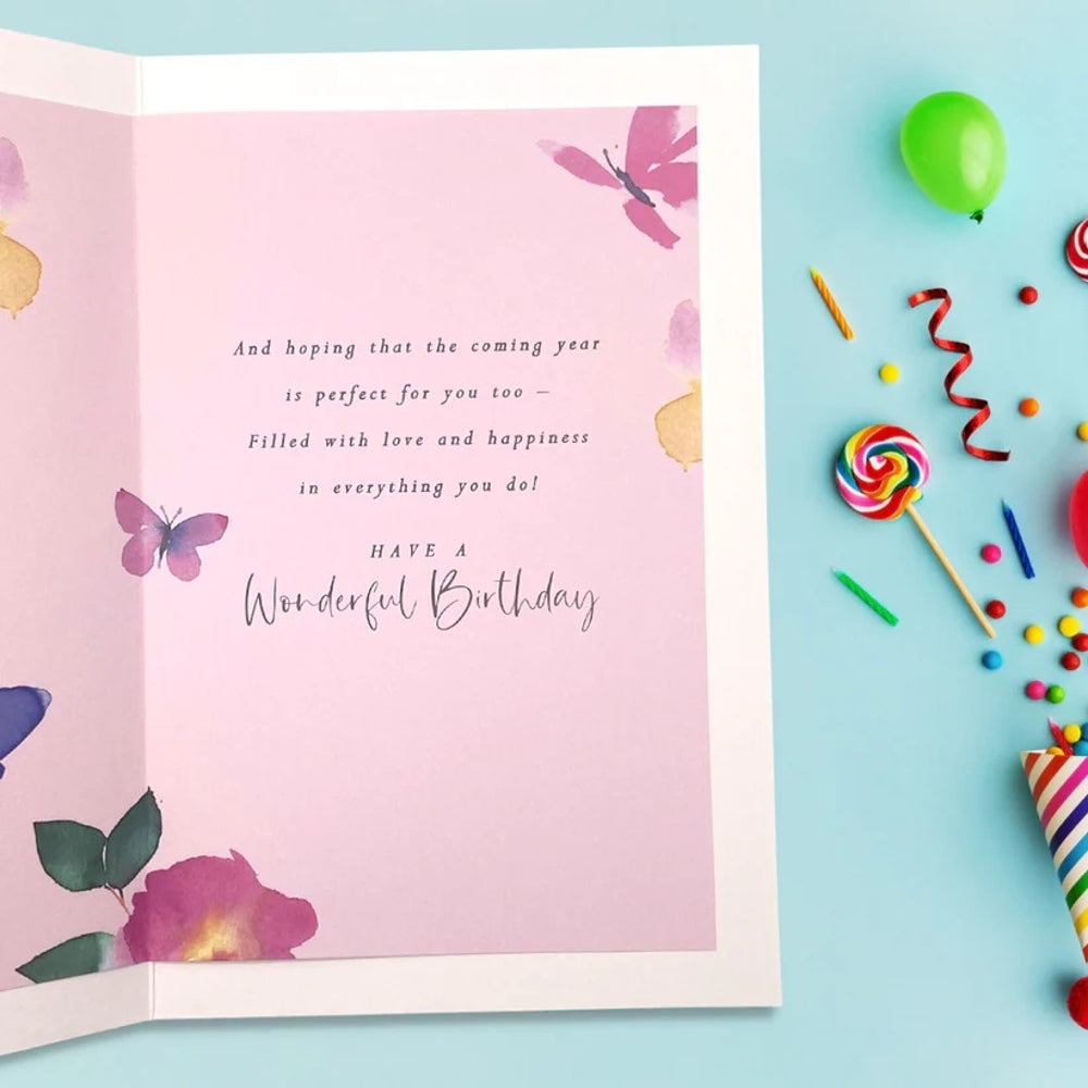 Butterflies Design Traditional Special Birthday Wish Card
