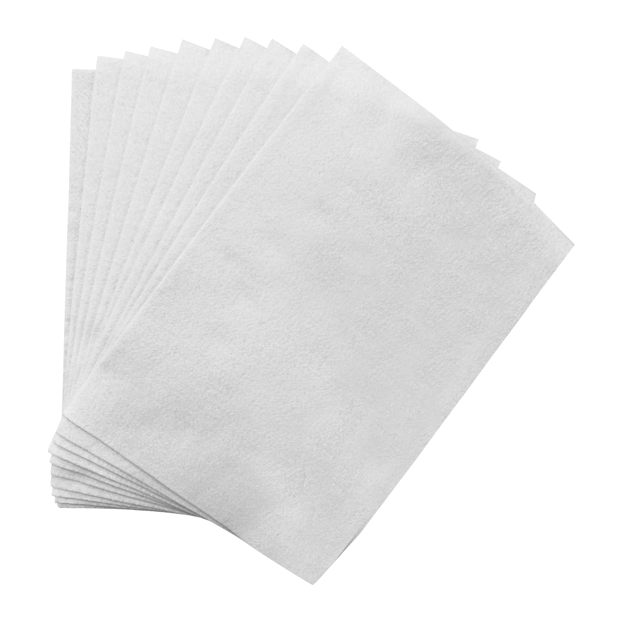 Pack of 100 A4 White Coloured Felt 180gsm Sheets– Shop Inc