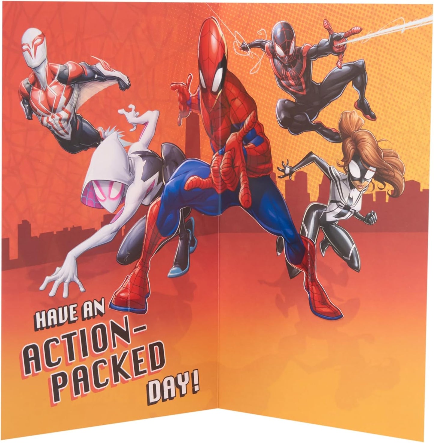Marvel Spider-Man Time Design Birthday Card